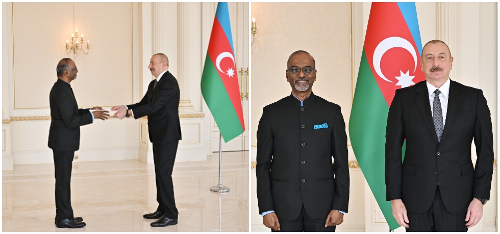 On 19th May 2023, Ambassador Sridharan Madhusudhanan presented his Letter of Credence to H.E. Mr. Ilham Aliyev, President of the Republic of Azerbaijan
